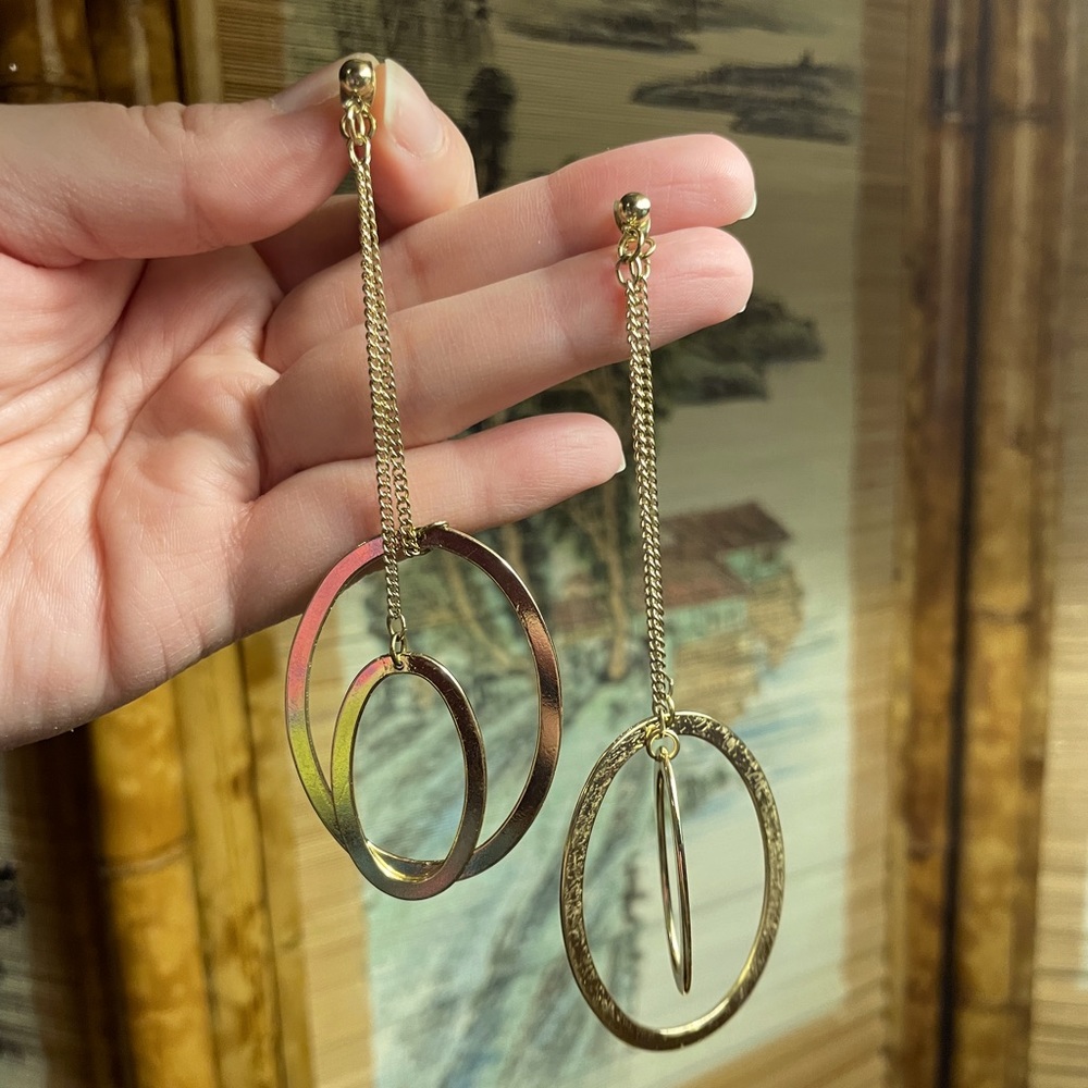 Gold earring bundle (3 pairs)